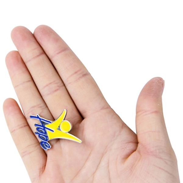 Custom Shape Lapel Pin Badge - Custom Shape Lapel Pin Badge - Image 2 of 3
