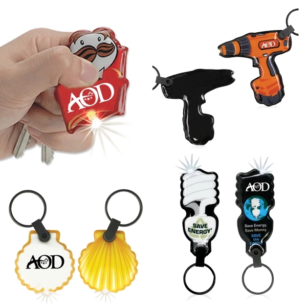 Custom Light-Up Flashlight Keychain - Custom Light-Up Flashlight Keychain - Image 0 of 3