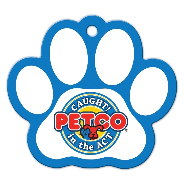 Paw Print Shaped Luggage Tag