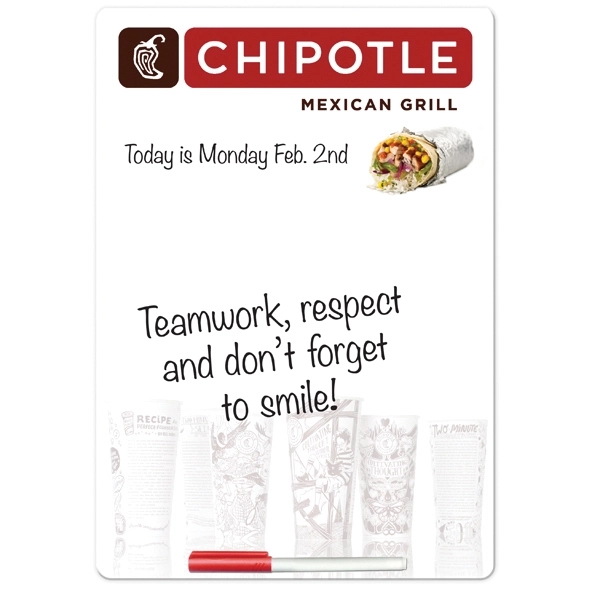 5.5" x 8" Write-On-Wipe-Off Board - 5.5" x 8" Write-On-Wipe-Off Board - Image 0 of 0