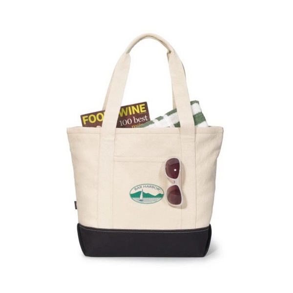 Custom Newport Cotton Zippered Tote