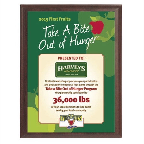 Full Color Cherry Finish Award Plaque - Full Color Cherry Finish Award Plaque - Image 0 of 0