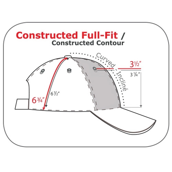 6 Panel Constructed Full-Fit Deluxe Chino Twill Cap - 6 Panel Constructed Full-Fit Deluxe Chino Twill Cap - Image 15 of 16