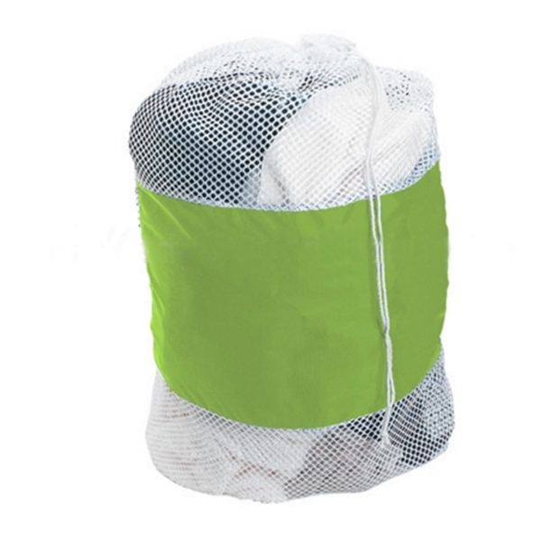 Large Mesh Drawstring Laundry Bag - Large Mesh Drawstring Laundry Bag - Image 3 of 3