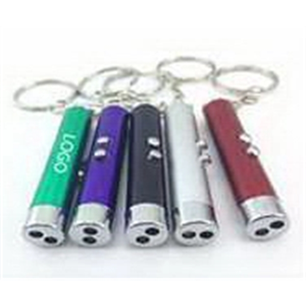 Laser Light Flashlight Key Chain - Laser Light Flashlight Key Chain - Image 0 of 0