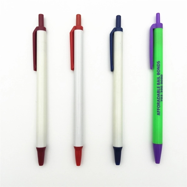 Plastic ballpoint Simple Pen - Plastic ballpoint Simple Pen - Image 0 of 4
