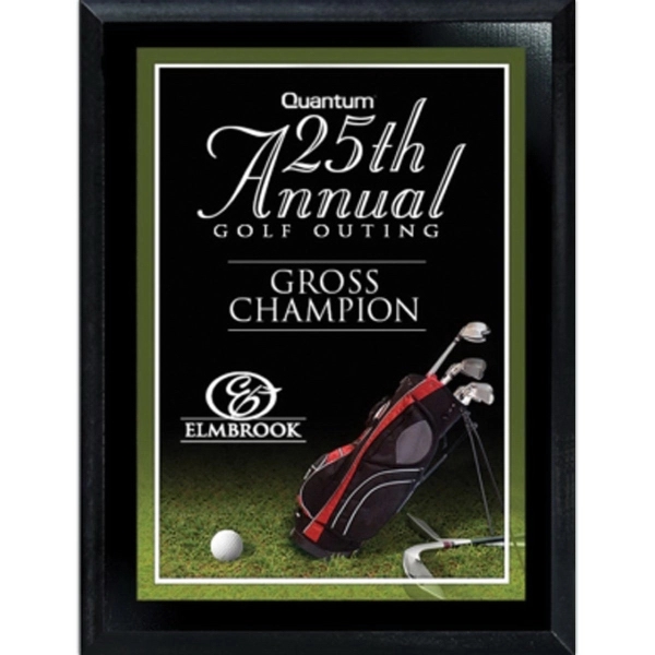 Ebony Finish Golf Plaque