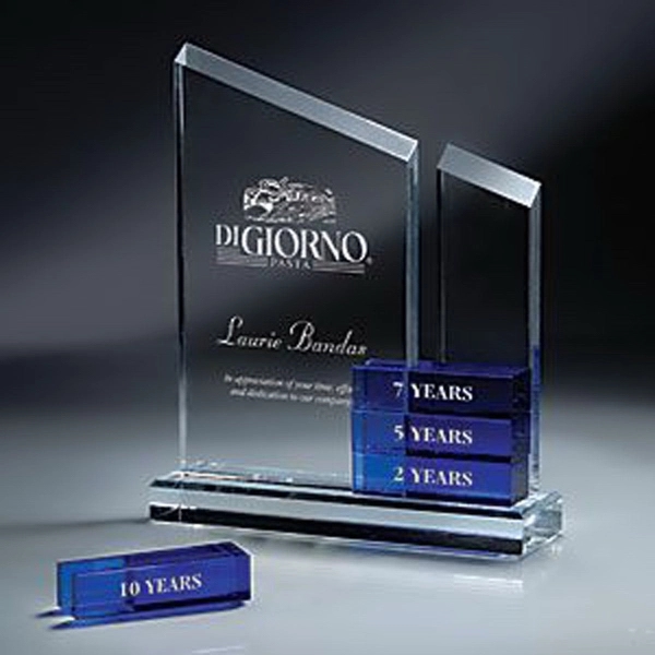 Blue Glass Bar Award Accessory