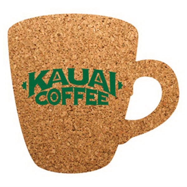 Coffee Cup Shaped Cork Coaster