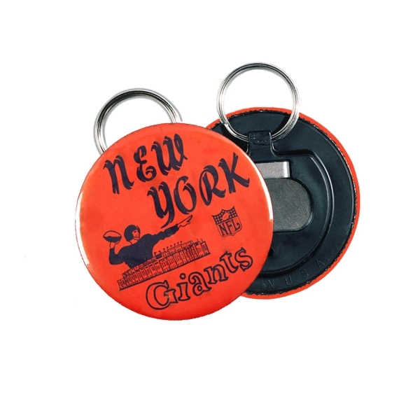 Bottle Opener Button Plastic Backing w/ Split Ring - Bottle Opener Button Plastic Backing w/ Split Ring - Image 0 of 0