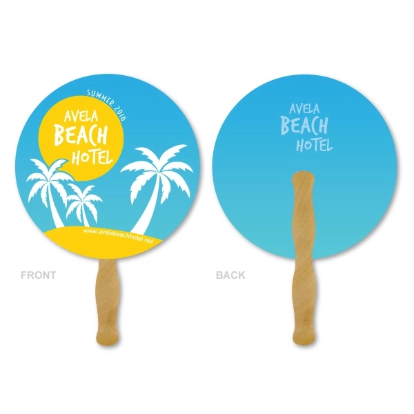 Deluxe Hand Fan- Circle - Deluxe Hand Fan- Circle - Image 1 of 1