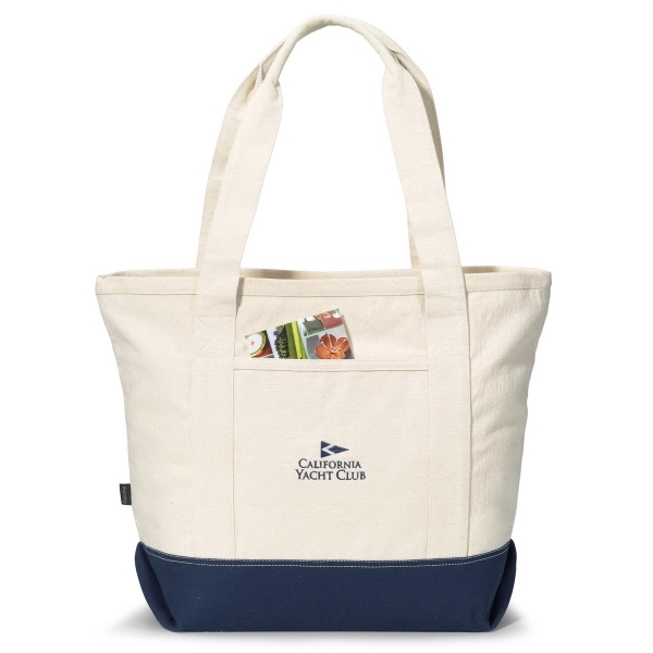 Newport Cotton Zippered Tote - Newport Cotton Zippered Tote - Image 2 of 5