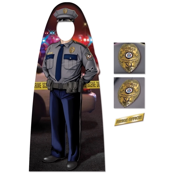 60"x26-1/2" Custom Adult Size Male Police Officer Photo Prop - 60"x26-1/2" Custom Adult Size Male Police Officer Photo Prop - Image 0 of 7