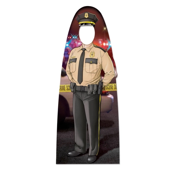60"x26-1/2" Custom Adult Size Male Police Officer Photo Prop - 60"x26-1/2" Custom Adult Size Male Police Officer Photo Prop - Image 3 of 7