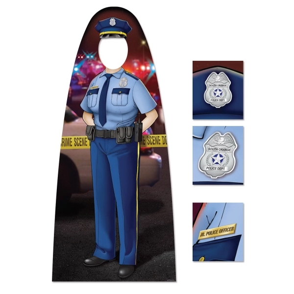 60"x26-1/2" Custom Adult Size Male Police Officer Photo Prop - 60"x26-1/2" Custom Adult Size Male Police Officer Photo Prop - Image 7 of 7