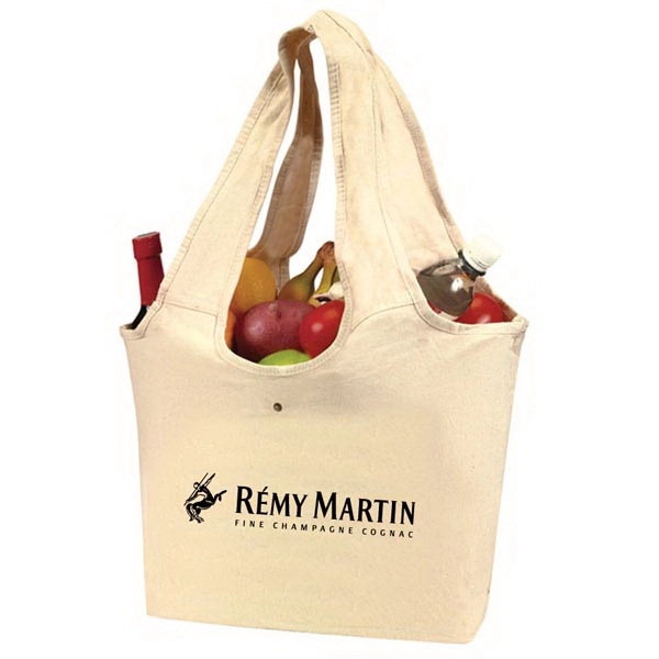 100% Cotton Roll Up Tote Bag (Natural)
