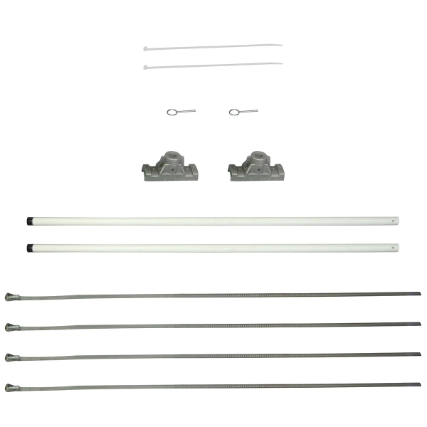 24" Single Economy Fiberglass Mounting Sets for Ave. Banners - 24" Single Economy Fiberglass Mounting Sets for Ave. Banners - Image 0 of 3