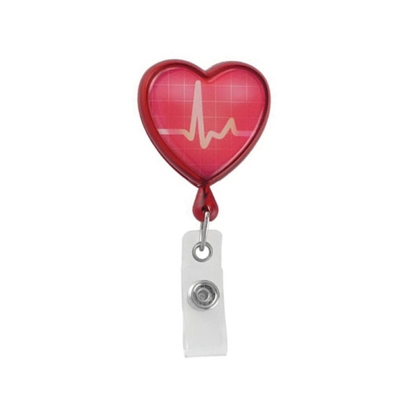 Heart Health Badge Reel w/Swivel Back - Heart Health Badge Reel w/Swivel Back - Image 0 of 0