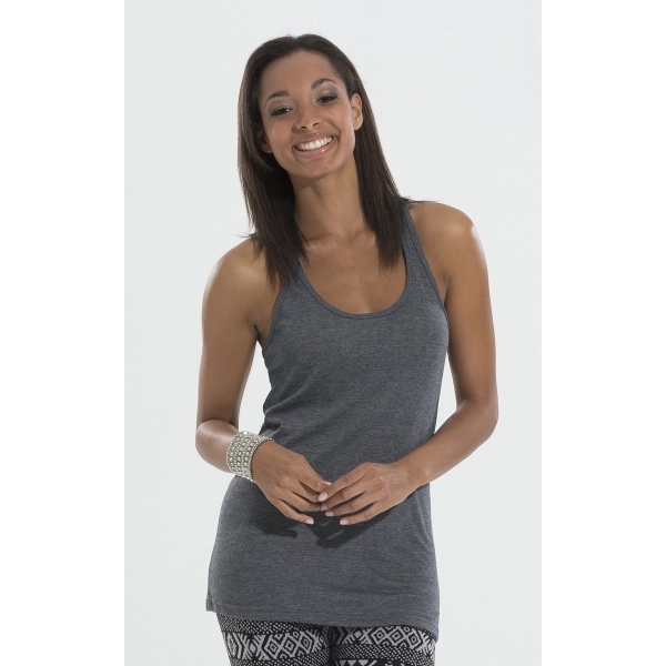 M & O® Knits Ladies' Racerback Blend Tank - M & O® Knits Ladies' Racerback Blend Tank - Image 2 of 3
