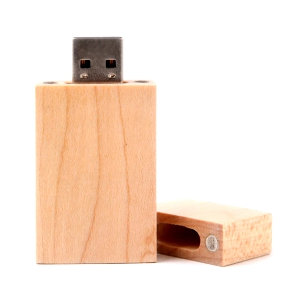 Rectangular Wooden USB Flash Drives with Magnetic Closure - Rectangular Wooden USB Flash Drives with Magnetic Closure - Image 0 of 1