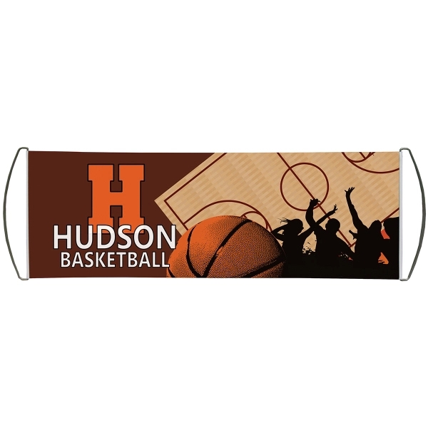 Single Sided Custom Scroll  Banners - 9.5" x 27.5" - Single Sided Custom Scroll  Banners - 9.5" x 27.5" - Image 0 of 1