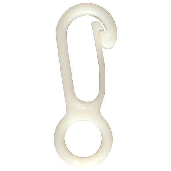 2 3/4" White Nylon Snap Hook - 2 3/4" White Nylon Snap Hook - Image 0 of 2