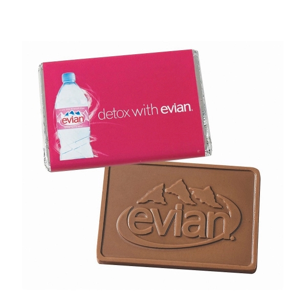 Custom Molded 1 Oz Chocolate Wrapper Bar