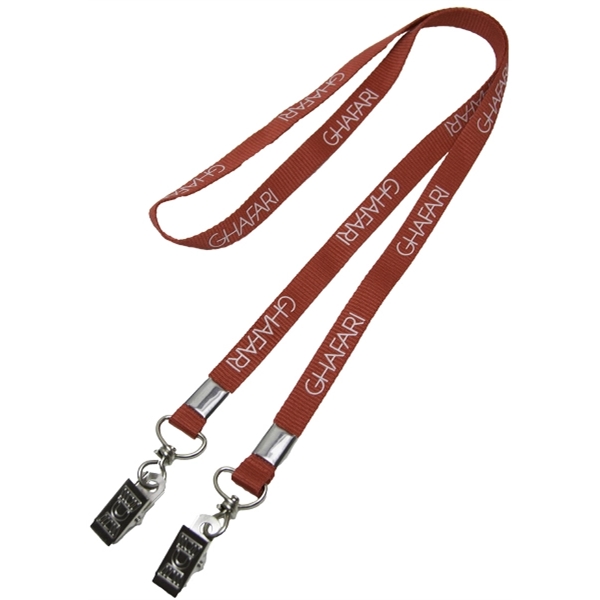 3/4" Custom Open Ended Polyester Lanyard w/ Badge Holder - 3/4" Custom Open Ended Polyester Lanyard w/ Badge Holder - Image 3 of 9