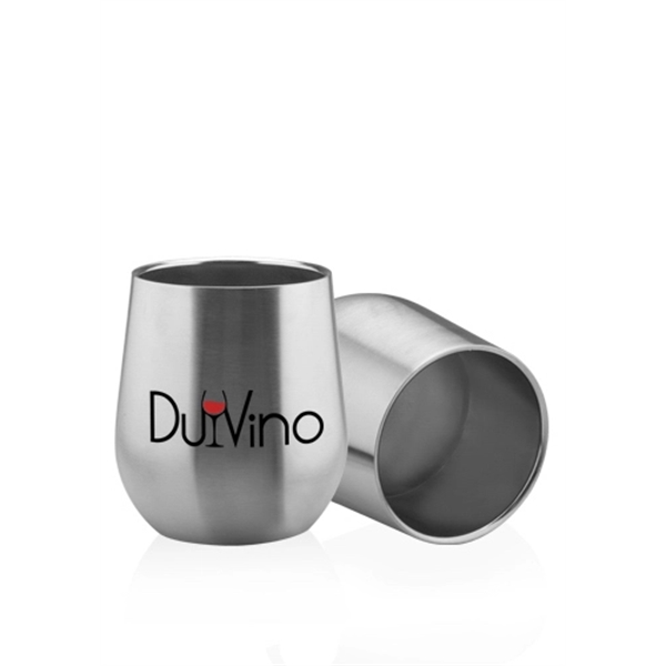 11 oz. Stainless Steel Stemless Wine Glasses - 11 oz. Stainless Steel Stemless Wine Glasses - Image 1 of 5
