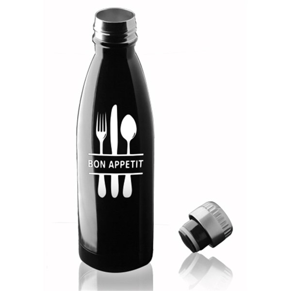 17 oz. Stainless Steel Levain Cola Shaped Bottles - 17 oz. Stainless Steel Levain Cola Shaped Bottles - Image 1 of 6