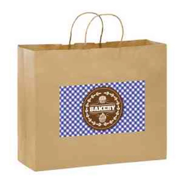 Natural Kraft Paper Shopper Bag in CMYK - Color Evolution - Natural Kraft Paper Shopper Bag in CMYK - Color Evolution - Image 0 of 1