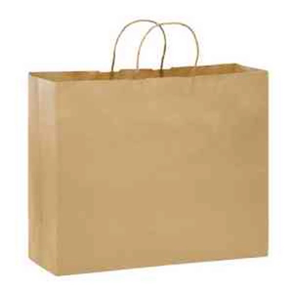 Natural Kraft Paper Shopper Bag in CMYK - Color Evolution - Natural Kraft Paper Shopper Bag in CMYK - Color Evolution - Image 1 of 1