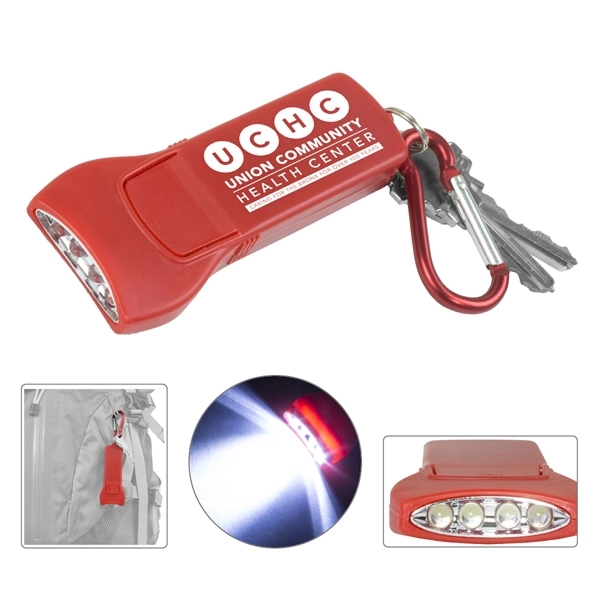 Beamer 4 LED Keyholder Keylite with Carabiner Clip - Beamer 4 LED Keyholder Keylite with Carabiner Clip - Image 1 of 1