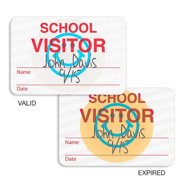 TEMPbadge™ Hand-writable Expiring School Badge Back - TEMPbadge™ Hand-writable Expiring School Badge Back - Image 0 of 0