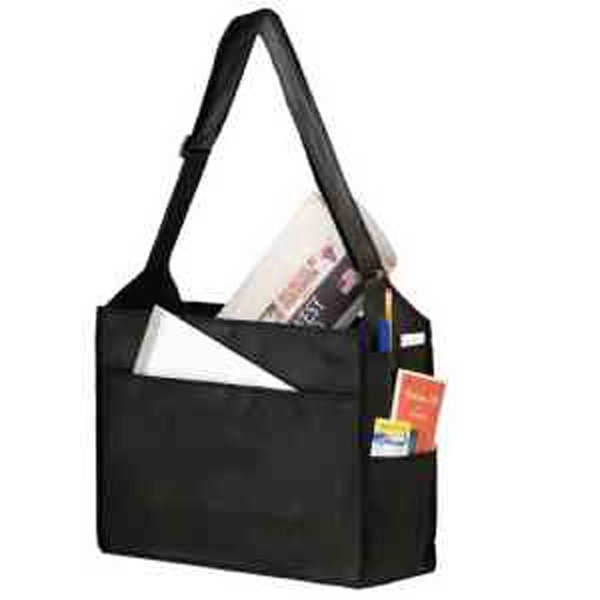 Essential Non-Woven Pocket Tote in CMYK - Color Evolution - Essential Non-Woven Pocket Tote in CMYK - Color Evolution - Image 3 of 4