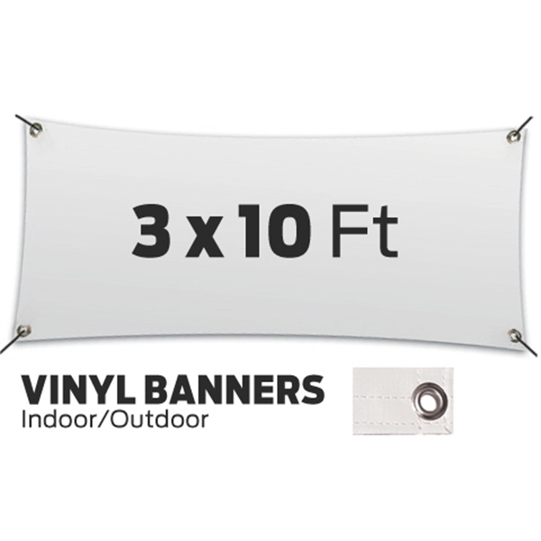 Custom 3' x 10" Vinyl Banners - Custom 3' x 10" Vinyl Banners - Image 0 of 6