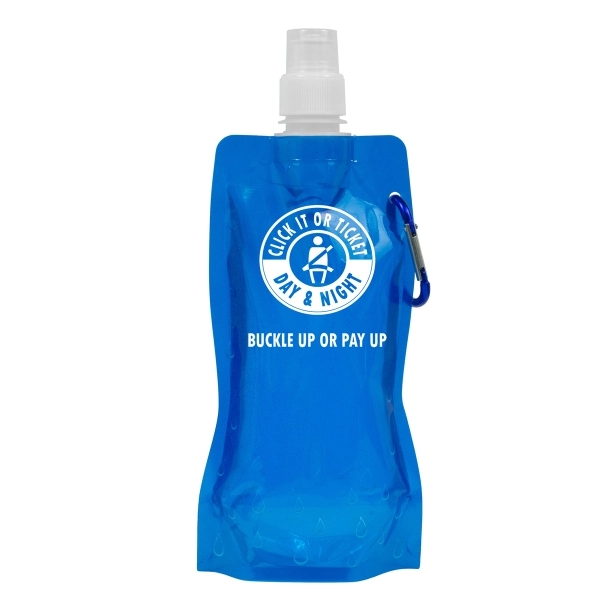 Roll Up 18 oz Foldable Water Bottle With Matching Carabiner - Roll Up 18 oz Foldable Water Bottle With Matching Carabiner - Image 9 of 33