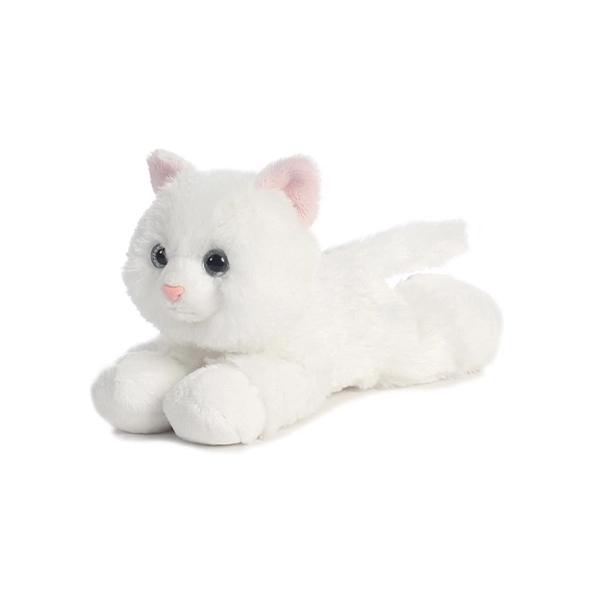 Custom 8" White Cat Stuffed Animal Plush Toy