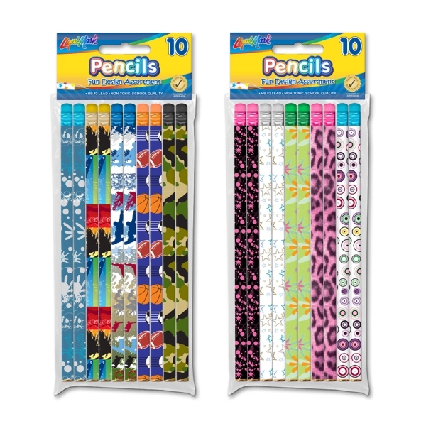 Set of 10 Fashion Pencils | Plum Grove