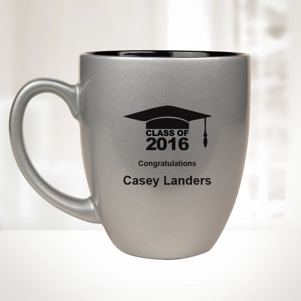 16 oz. Silver Ceramic Bistro Mug