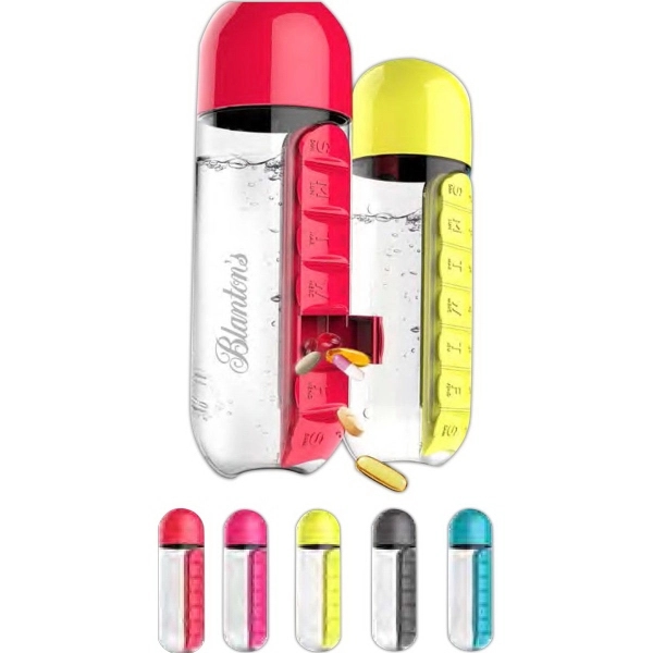 Pill Organizer Water Bottle - Pill Organizer Water Bottle - Image 1 of 4