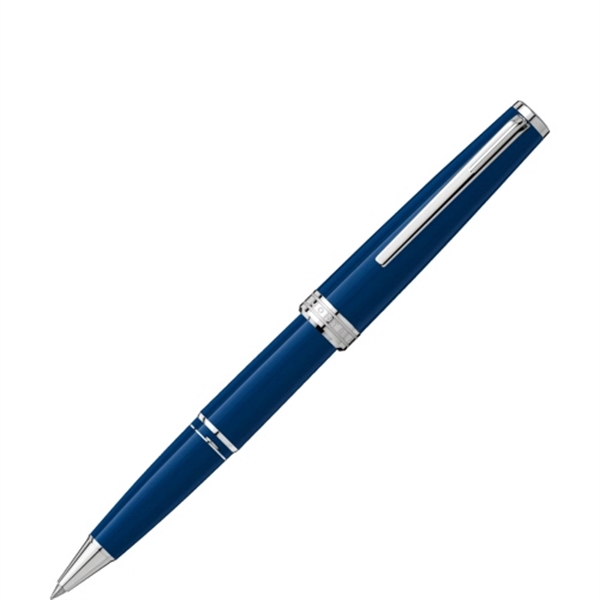 Montblanc Pix Blue & Platinum Roller Ball - Montblanc Pix Blue & Platinum Roller Ball - Image 0 of 0