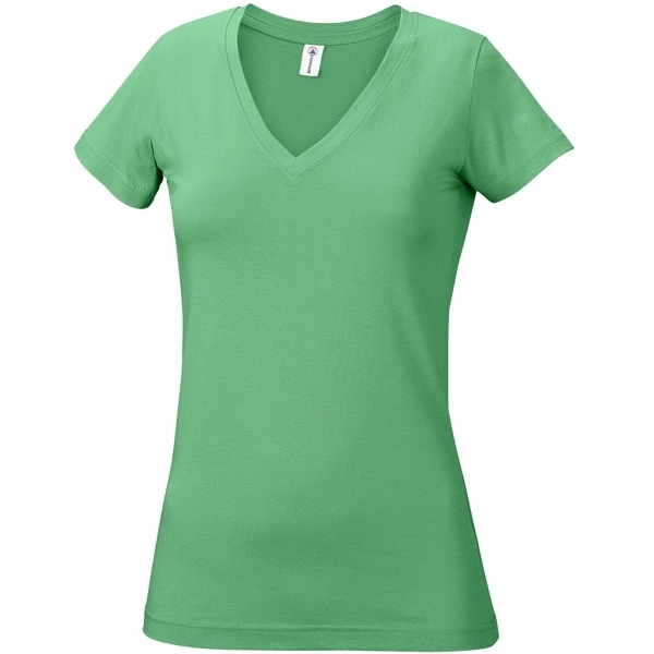 Printed Delta Apparel Junior V-Neck Tee - Printed Delta Apparel Junior V-Neck Tee - Image 4 of 26