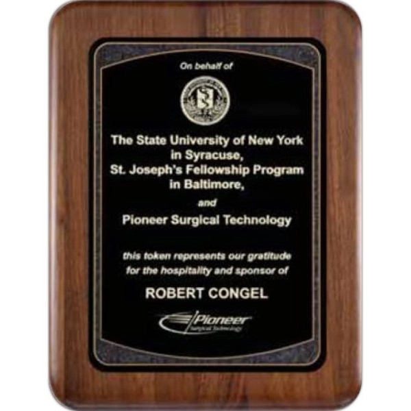 Walnut Plaque - Walnut Plaque - Image 2 of 2