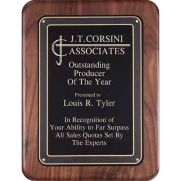 Walnut Plaque - Walnut Plaque - Image 2 of 2