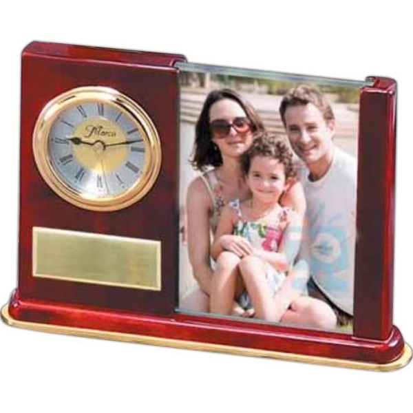 Rosewood Piano Finish Picture Frame With Clock - Rosewood Piano Finish Picture Frame With Clock - Image 0 of 0