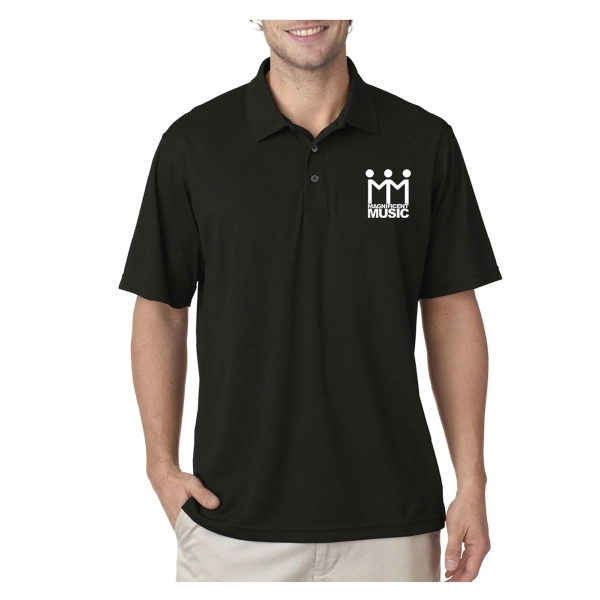 UltraClub® Men's Cool & Dry Mesh Pique Polo Shirt - UltraClub® Men's Cool & Dry Mesh Pique Polo Shirt - Image 0 of 41