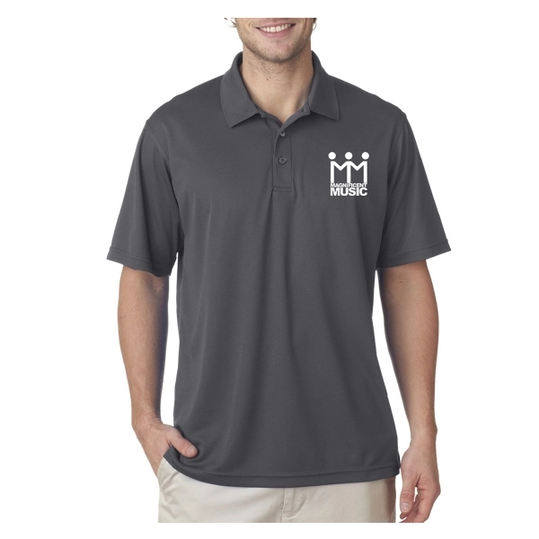 UltraClub® Men's Cool & Dry Mesh Pique Polo Shirt - UltraClub® Men's Cool & Dry Mesh Pique Polo Shirt - Image 2 of 41