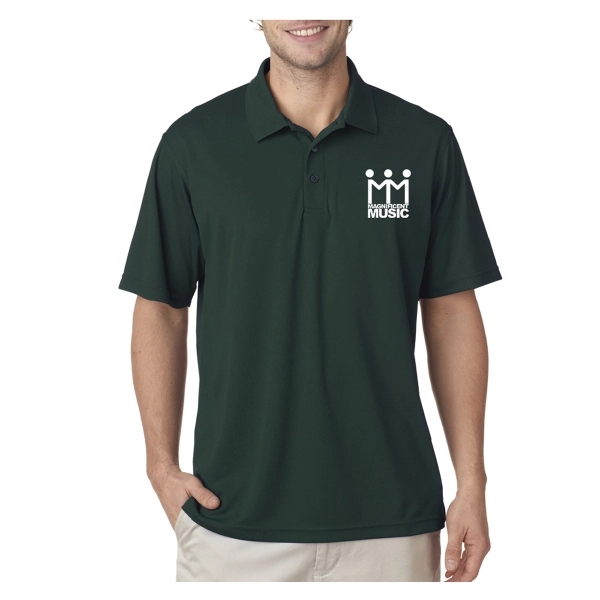 UltraClub® Men's Cool & Dry Mesh Pique Polo Shirt - UltraClub® Men's Cool & Dry Mesh Pique Polo Shirt - Image 4 of 41