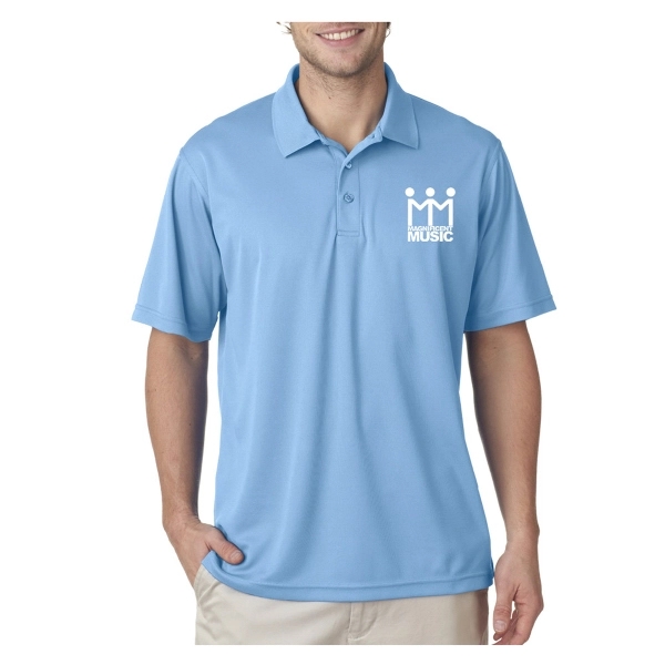 UltraClub® Men's Cool & Dry Mesh Pique Polo Shirt - UltraClub® Men's Cool & Dry Mesh Pique Polo Shirt - Image 5 of 41